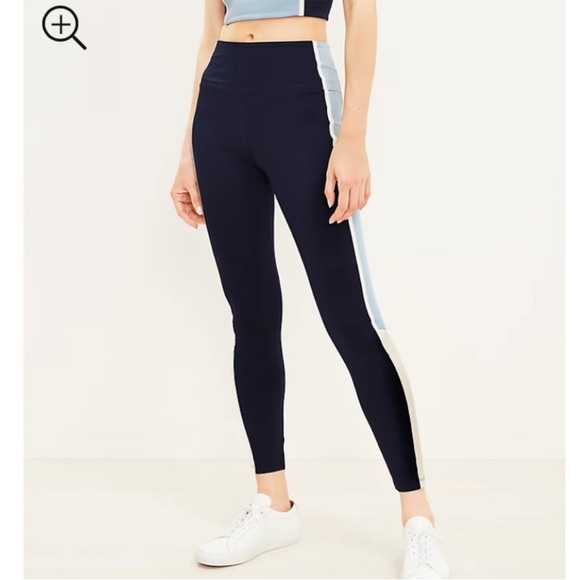 Lou & Grey Colorblock Feel Good Pocket Leggings NWOT - Picture 2 of 3